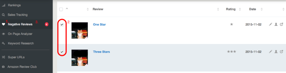 screenshot of AMZ Tracker